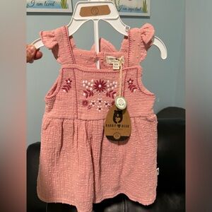 Rabbit + Bear Organic Dress set, NWT